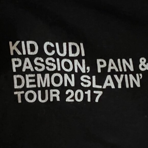 KID CUDI Passion Pain Demon Slayin 2017 Tour T-SHIRT Mens 2XL OFF-WHITE Virgil - Picture 4 of 5